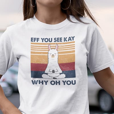 Eff You See Kay Shirt Funny Sheep Yoga