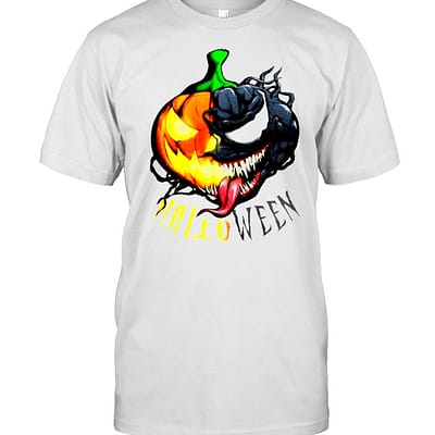 Halloween pumpkin Venom  Classic Men's T-shirt
