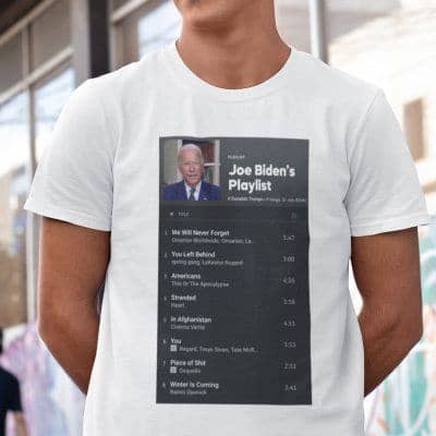 Joe Biden's Playlist Shirt Anti Biden