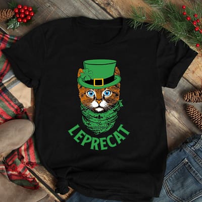 Leprecat St Patrick Day Shirt