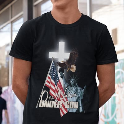 One Nation Under God Statue Of Liberty Shirt