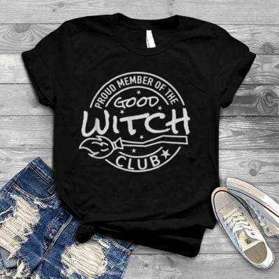 Proud Member Of The Good Witch Club Funny Halloween Crew T Shirt