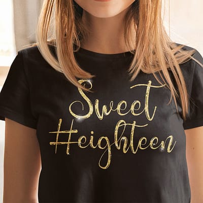 Sweet Eighteen Shirt 18th Birthday Gift