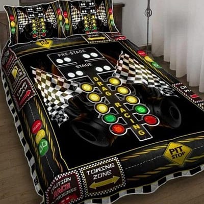Drag Racing Quilt Bed Set