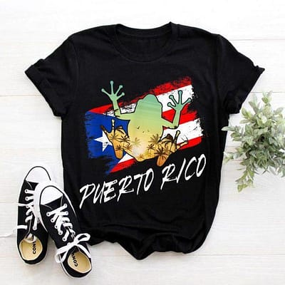 Puerto Rico Frog Puerto Rican Roots Coqui Taino Boricua T-Shirt