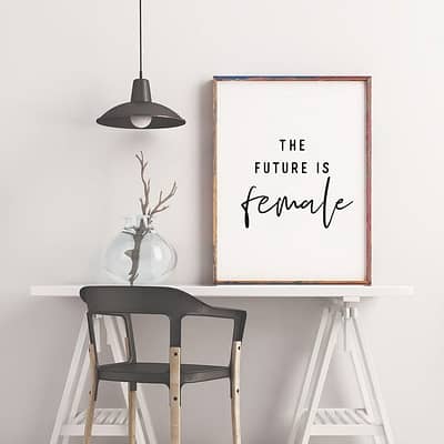 The Future Is Female Poster