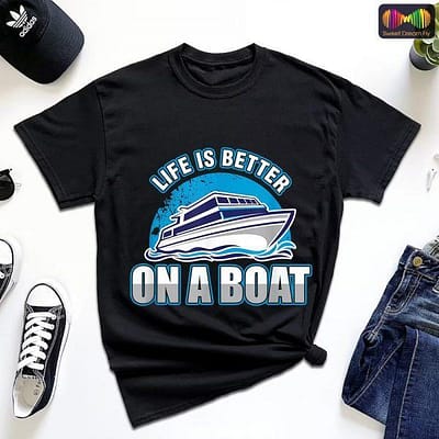Yachtsman Life Is Better On A Boat Yacht Owner Sailor T-Shirt