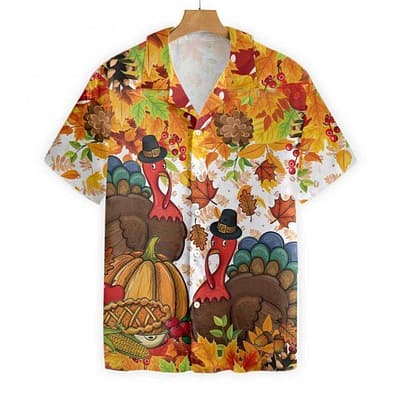 Colorful Festive Thanksgiving Hawaiian Shirt