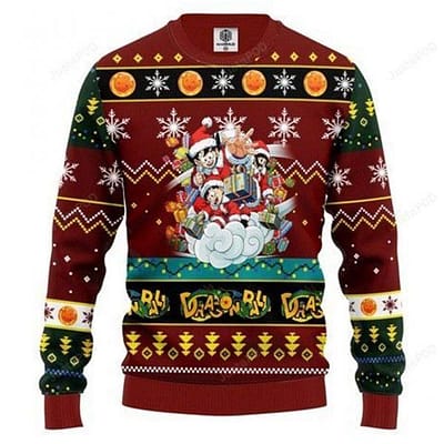 Dragon Ball Christmas For Anime Lovers Christmas Ugly Sweater
