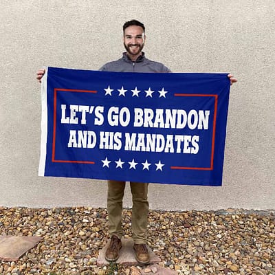 Let’s Go Brandon And His Mandate Flag Anti Biden