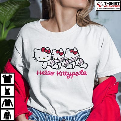Hello Kittypede The Human Centipede Shirt