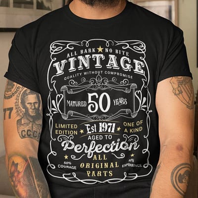50th birthday t shirt limited edition aged to perfection