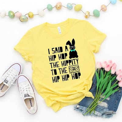 easter bunny i said a hip hop the hippie shirt 1