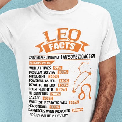 leo t shirt serving per container 1 awesome zodiac sign