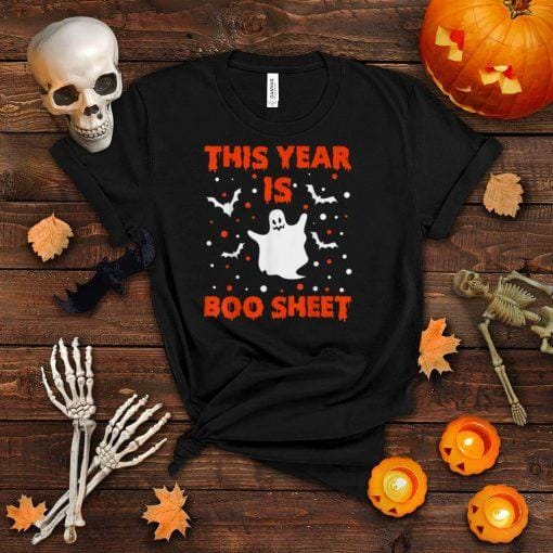 Funny Halloween Costume This Year is Boo Sheet Pun Tee T Shirt