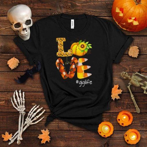 Love Gigilife Pumpkin Flip Flops Gigi Life Halloween Gifts T Shirt