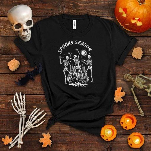 Spooky Season Dancing Skeleton Halloween Costume T Shirt