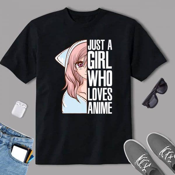 Just A Girl Who Loves Anime Anime Is Life – Anime Girl Premium T-Shirt
