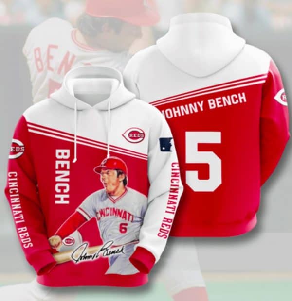 Johnny Bench Red Hoodie 3D
