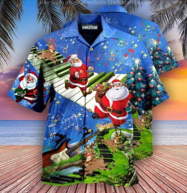 Jumping On Musica lInstrument Hawaiian Shirt