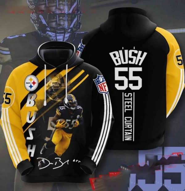 Nfl Pittsburgh Steelers Hoodies Custom All Over Print 3d Pullover Hoodie V14