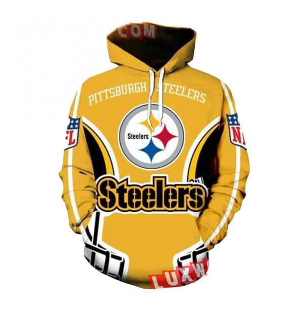 Nfl Pittsburgh Steelers Hoodies Custom All Over Print 3d Pullover Hoodie V4