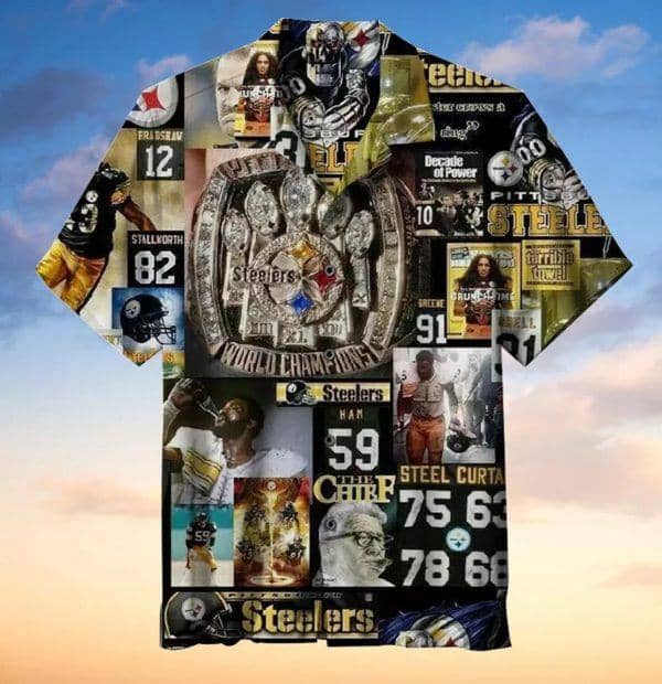 Team Pittsburgh Steelers Hawaiian shirt
