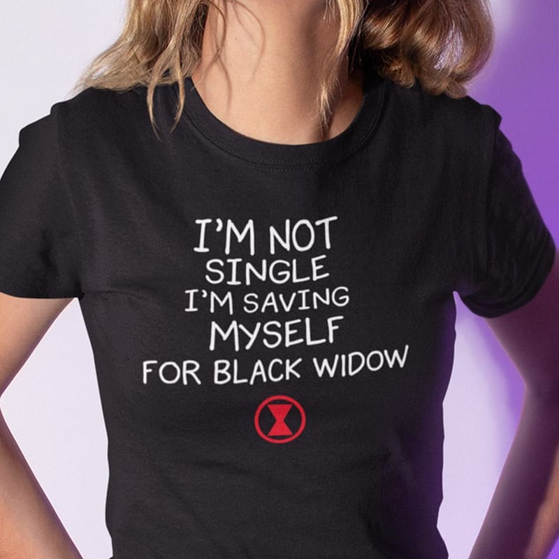 I’m Not Single I’m Saving Myself For Black Window T Shirt