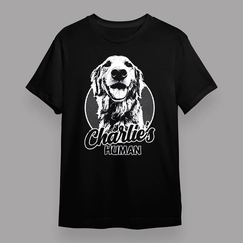 Customized Dog Shirts For Humans Custom Dog Portrait Photo T-Shirts For Dog Lovers