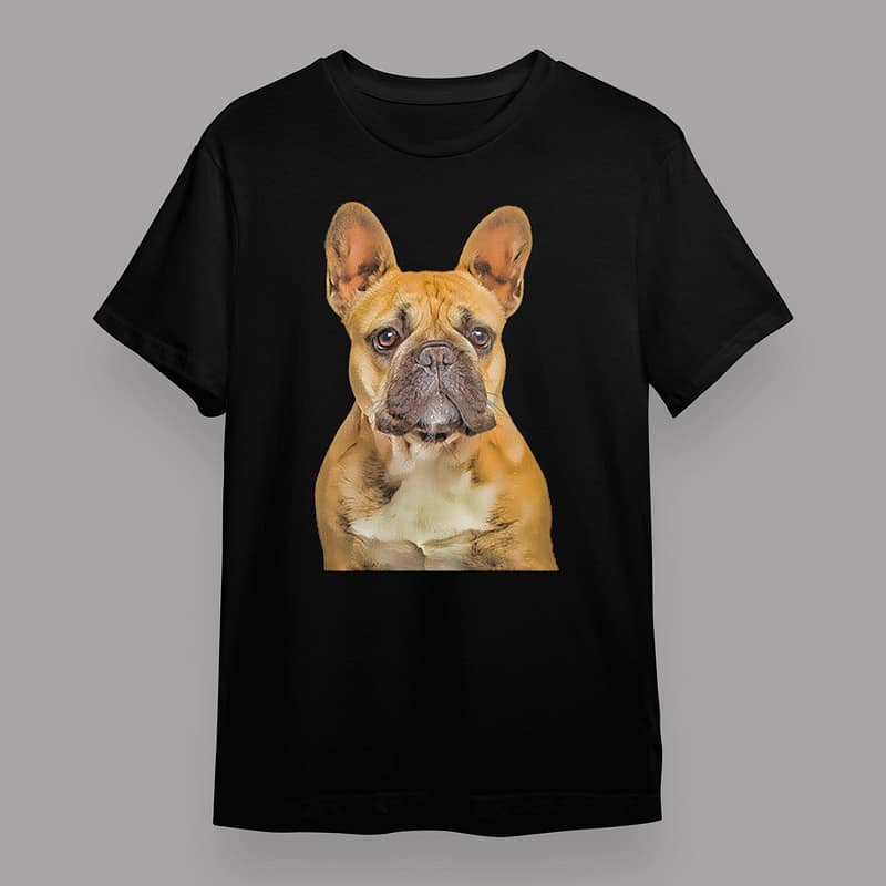 French Bulldog Cartoon Filter Dog Lover Short-sleeve unisex t-shirt