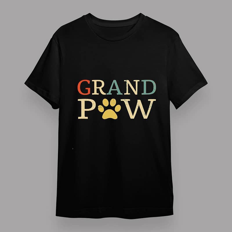 Grand Paw Vintage T-Shirt Funny Dog Lover Gift