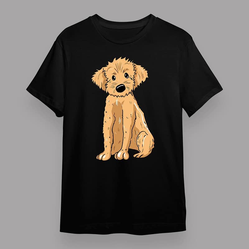 Premium Doodle Dog T-Shirt Gift Illustration Lover Goldendoodle Labradoodle
