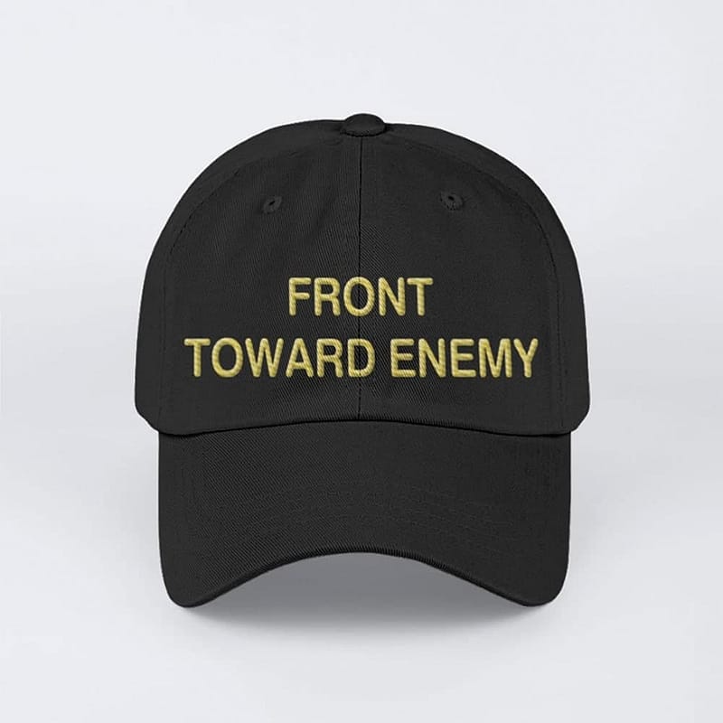 Front-Toward-Enemy-Structured-Adjustable-Hat