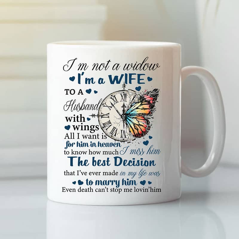I'm Not A Window I'm A Wife To A Husband With Wings Mug